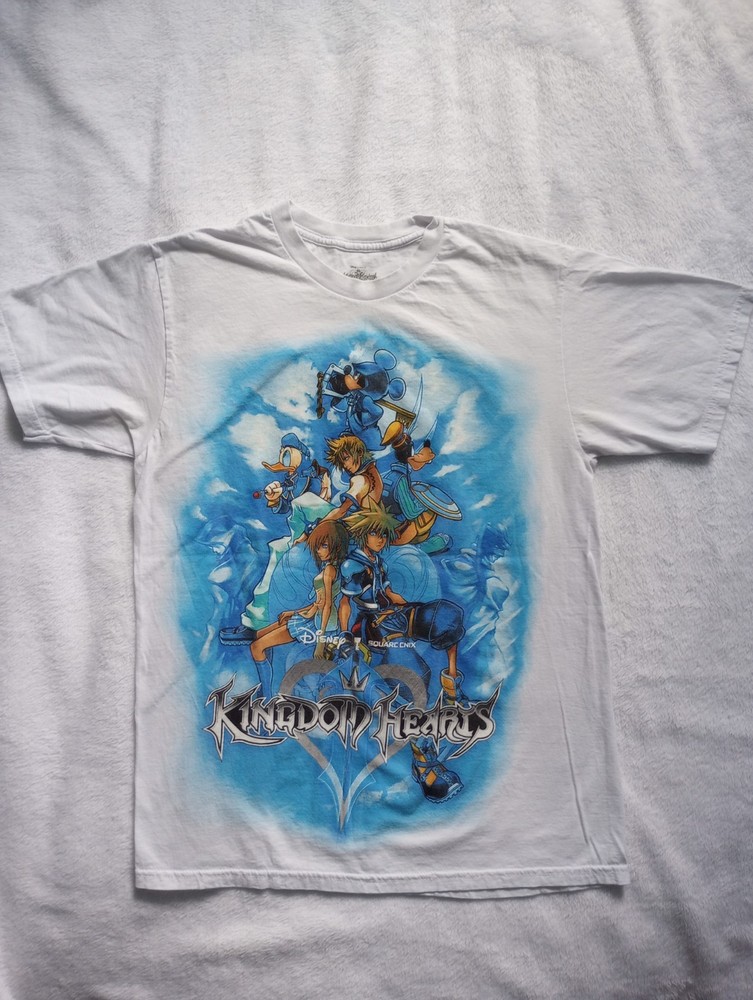 Kingdom Hearts II Square Enix x Disney RPG Sora Men’s T-Shirt White Size Medium