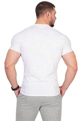 Men’s Muscle Fitted Causal T-Shirt Gym Workout Bodybuilding & Everyday, Ivory…