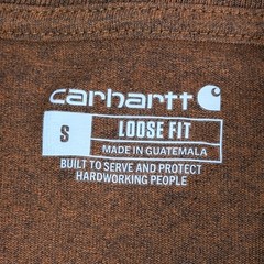 NWOT Carhartt K87 Pocket T-Shirt Small Oiled Walnut Heather Loose Fit Sealed