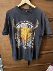 Vintage 3D Emblem 1993 American Heritage T-Shirt L
