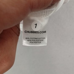 Chubbies Shirt Mens Large White Neon Dream Palm Tree Beach Short Sleeve Tee NEW