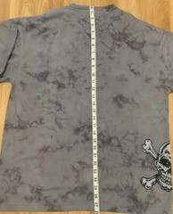 Brooklyn Xpress T Shirt Skeleton Sz M Cold Grey Tai Dai Scull