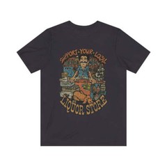 Support Your Local Liquor Store 1981 Vintage Men’s T-Shirt