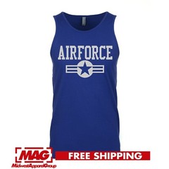AIR FORCE CLASSIC ROYAL TANK TOP Military USAF Airforce United States Tee Armed