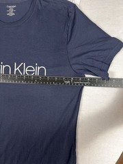 Calvin Klein Men’s Logo T-Shirt Navy Blue Size S Cotton Blend Crew Neck Tee. NEW