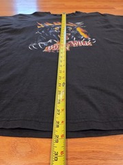 Born Wild Panther Shirt XL Double Sided Used Black 90’s Biker Motorcycle