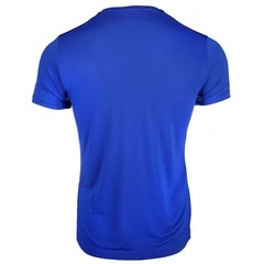 diadora Philly Run Crew Neck Short Sleeve Athletic T-Shirt Mens Blue Casual Tops