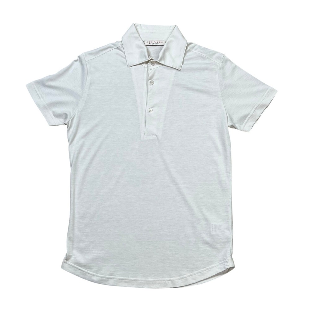 Luca Faloni Silk Cotton Blend Polo Shirt Size XS 20″x27″ Made In Italy
