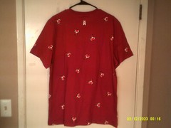 NEW NIKE GOLF TIGER WOODS “All Over Print Frank Tee” MEN’S MAROON T-SHIRT LARGE
