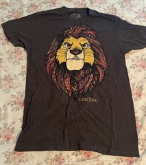 Disney The Lion King Simba T Shirt Size M Gray
