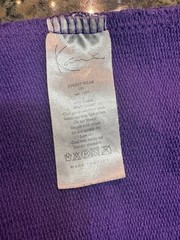 Karl Kani T Shirt Purple Embroidered Signature Logo Men’s Small Streetwear Tee