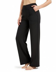 34″/32″ Inseam Tall Wide Leg Pants for Women 4-Way Stretch Loose Fit High Wai…