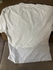 RHUDE World Championship Ivory Cotton Graphic Short Sleeve. Marks Under Arms
