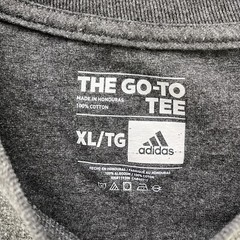 Adidas The Go To Tee T Shirt Mens XL X-Large Short Sleeve Graphic Gray Classic