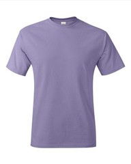Hanes 5250 4XL Authentic Short Sleeve Men’s Cotton T-Shirt Lavender PtP 29″