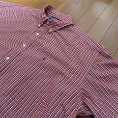 Ralph Lauren Polo BLAKE 80s-90s Vintage Short Sleeve Check Shirt Navy Japan