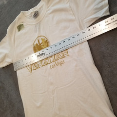 The Venetian Men’s 34-36 Preshrunk Cotton Crew Neck T-Shirt Short Sleeve White