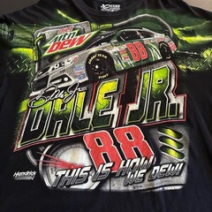 VINTAGE Dale Earnhardt Jr 88 NASCAR Shirt Diet Mountain Dew Chase Authentics 3XL