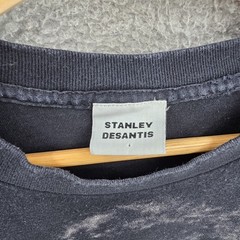 Vintage Stanley Desantis Kramer Shirt Mens XL Black Seinfeld Single Stitch 90s