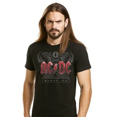 T-Shirt AC DC Black Ice AC/DC Rock ufficiale maglia maglietta originale adulto