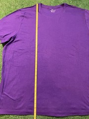 Nike Standard Fit Purple Big And Tall Plain Blank Irregular T Shirt Size 4XL