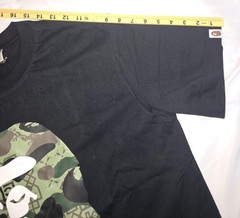 A Bathing Ape Ape Head Logo Graphic Cotton Shirt Mens Medium