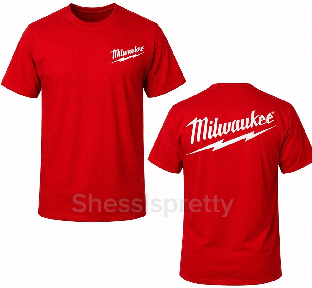 Milwaukee Style Mechanic T-Shirt 100% Cotton | Work Shirt Men | Milwaukee drill