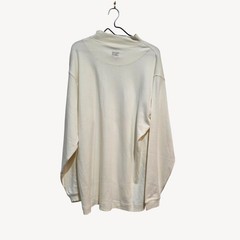 Cutter & Buck XL Mock Neck Shirt Off-White 100% Cotton Canada Minimalist Casual