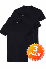 Pack of 3 Gildan G500 Mens Short Sleeve Heavy Cotton Size: Large Blank T-Shirts