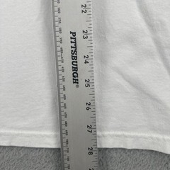 Vintage Hanes Heavyweight 50/50 Large White T Shirt 9-11-01 God Bless America