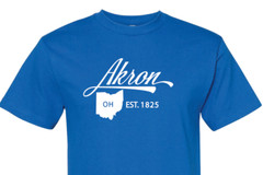 Akron Ohio State T-Shirt Short Sleeve Graphic Tees Unisex Apparel