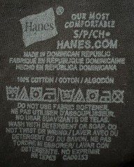 Hanes Men’s 6 piece Crew Neck T-Shirt Black & White Size S 34-36″ Short sleeve