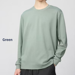 UNIQLO:U AIRism Cotton T-Shirt Long-Sleeve 9 colors XS~4XL MEN Unisex Japan
