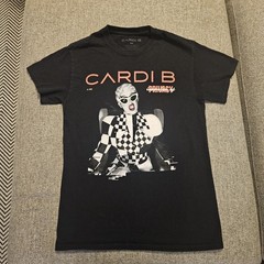 Cardi B T-Shirt Invasion of Privacy Tour Adult Small Black Hip Hop Concert Tee