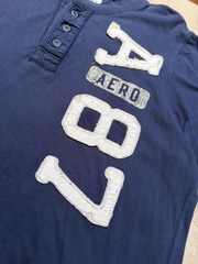 Aeropostale Vintage Style A87 Henley Shirt