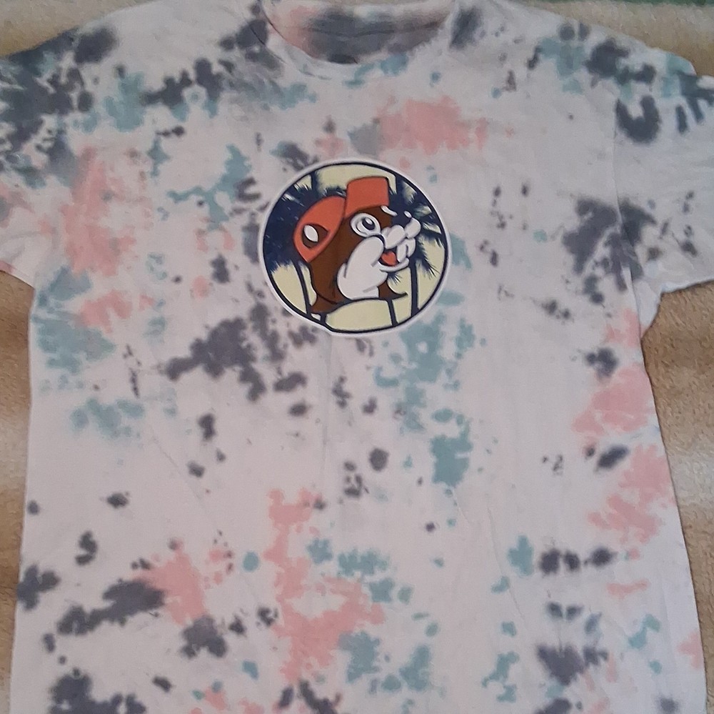 Buc-ee’s Gone To Buc-ee’s Tie-Dye Graphic Logo Tee M Cotton Crew Neck