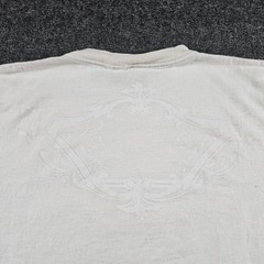 Vintage Mecca Apparel Shirt Mens Medium White Honorable Life Tonal Graphic Y2K