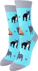French Bulldog Frenchie Women Premium Comfort Socks Fits Size 410 Novelty
