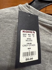 Apt. 9 Men’s Premier Flex Gray Large T-Shirt