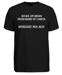 Don’t Care Inner Peace Sarcastic Ironic Men’s T-Shirt