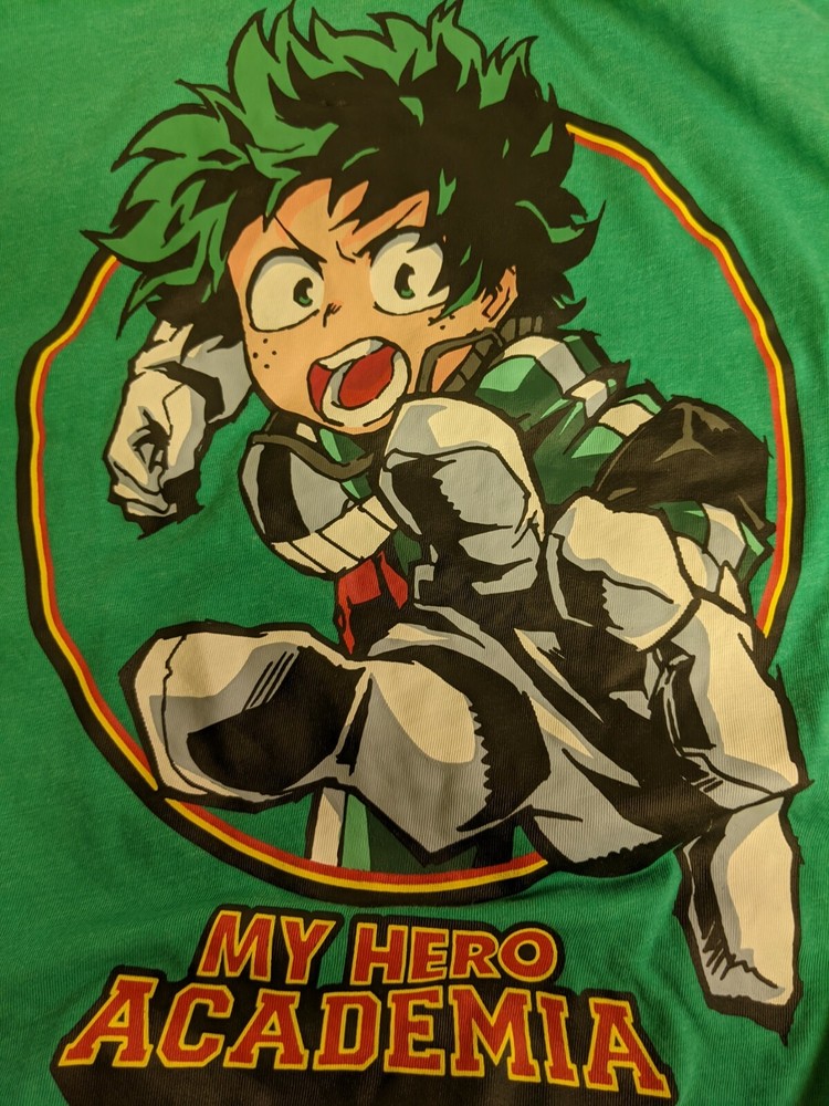 My Hero Academia Mens Long Sleeve T Shirt Size Large