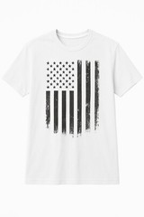 4th of July T US Flag T USA Distressed American Flag Vintage Patriotic T Shirt