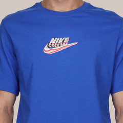 Nike Sportswear Men’s T-Shirt Royal Blue Swoosh Cotton Size Large New