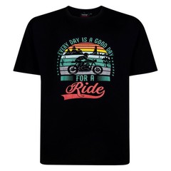 NEW IN ESPIONAGE BLACK BIKER T SHIRT T450 2XL3XL 4XL5XL6XL7XL8XL