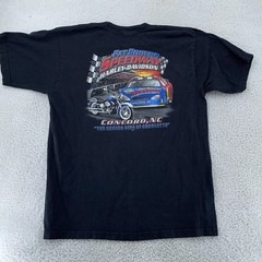 Vintage Harley-Davidson Shirt Large Pat Rogers Speedway Concord North Carolina