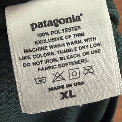 VINTAGE Patagonia Shrit Men XL Green Capilene Long Sleeve Breathable Made in USA