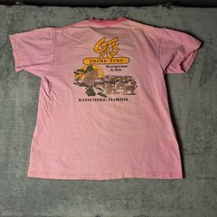 VTG GT’s Prime Time Kissimmee FL Graphic Tee Pink Single Stitch Size XL