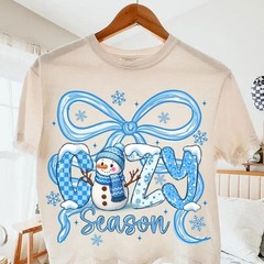 Christmas Snowman Cozy Season Shirt Christmas Holiday Gift Lovers