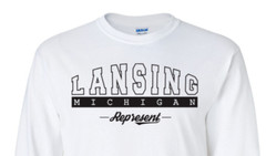 Lansing Michigan T-Shirt Long Sleeve Graphic tee