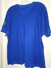 RLX Ralph Lauren Shirt Mens Large Blue Hawaiian Pacific Henley Short Sleeve